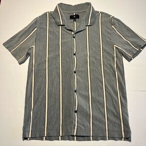 Banana Republic Men's Shirt Shirt Sleeve Button Up Striped Size Medium